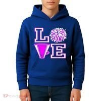Love Cheer For N Cheerleader Gift Kids Hoodie thumb 4