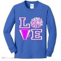 Love Cheer For N Cheerleader Gift Kids Long Sleeve Shirt thumb 0