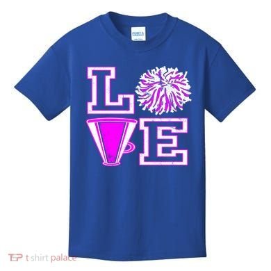 Love Cheer For N Cheerleader Gift Kids T-Shirt