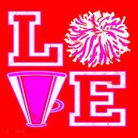 Love Cheer For N Cheerleader Gift Santa Hat thumb 1