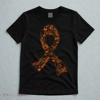 Leukemia Cancer Fight Warrior Orange Ribbon Awareness Gift T-Shirt thumb 5