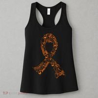 Leukemia Cancer Fight Warrior Orange Ribbon Awareness Gift Women's Tank Top thumb 3