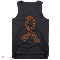 Leukemia Cancer Fight Warrior Orange Ribbon Awareness Gift Tank Top thumb 0
