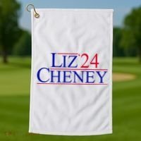 Liz Cheney For President 2024 USA Golf Towel thumb 1