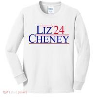 Liz Cheney For President 2024 USA Kids Long Sleeve Shirt thumb 0