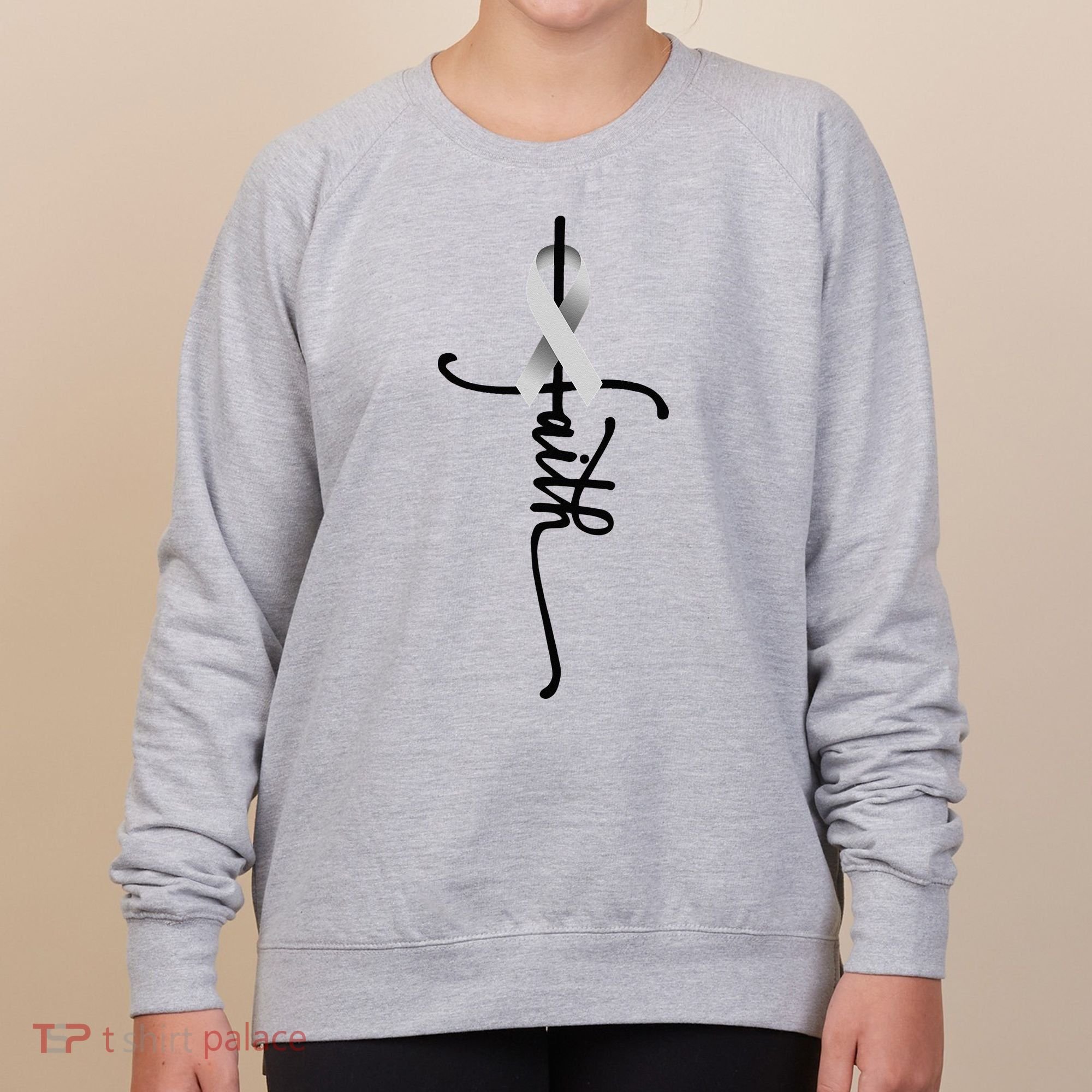 Lung Cancer Faith Lung Cancer Awareness November Support Women's Sweatshirt