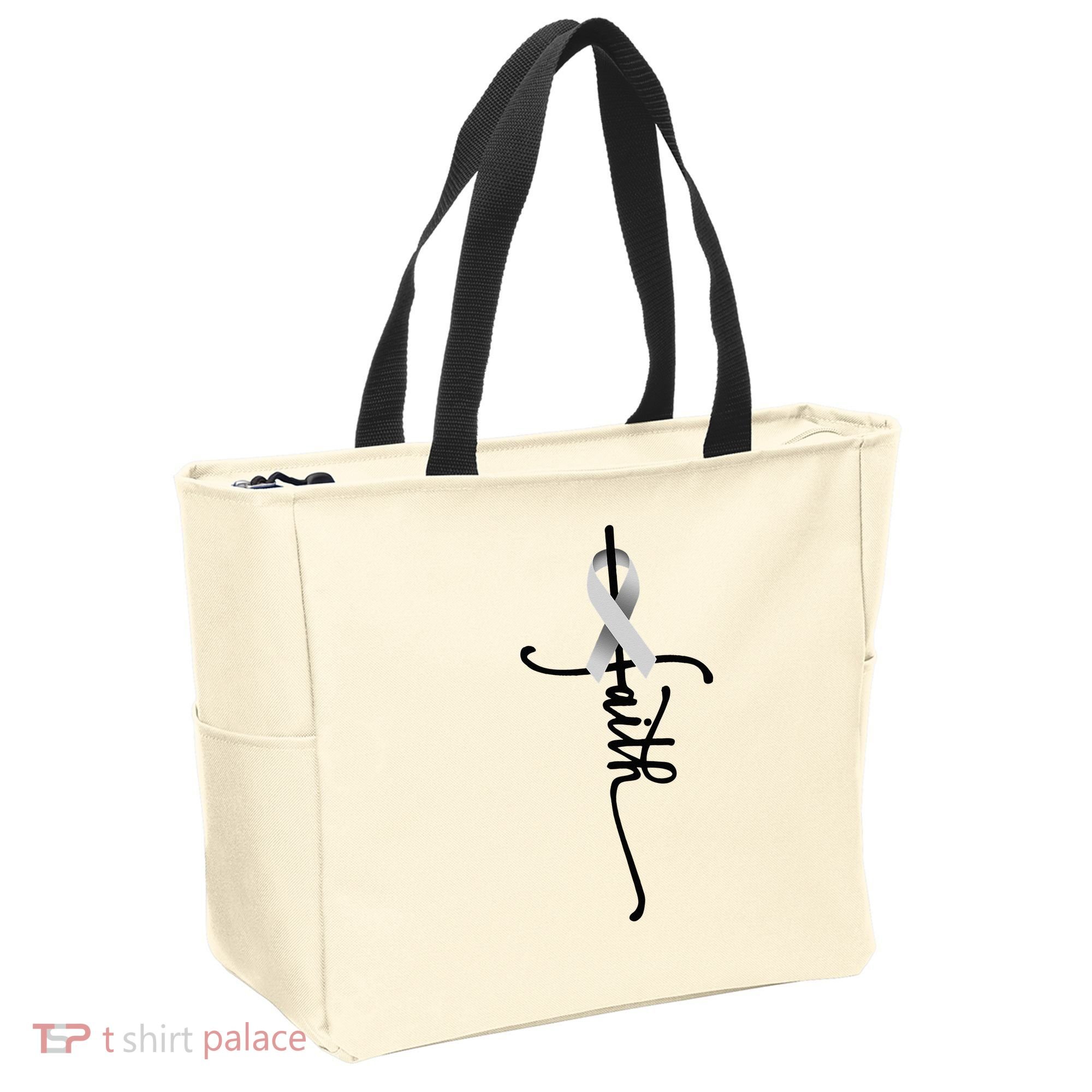 Lung Cancer Faith Lung Cancer Awareness November Support Tote Bag