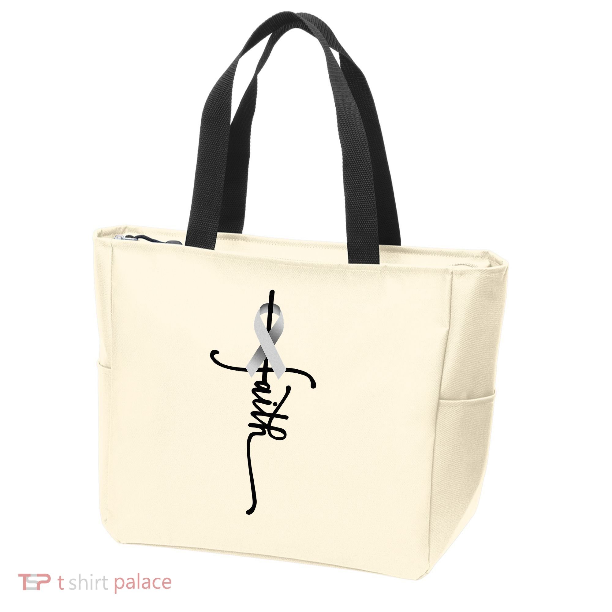 Lung Cancer Faith Lung Cancer Awareness November Support Tote Bag