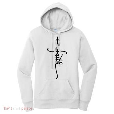 Lung Cancer Faith Lung Cancer Awareness November Support Women's Hoodie
