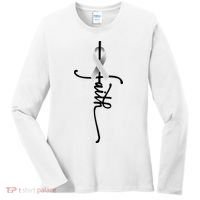 Lung Cancer Faith Lung Cancer Awareness November Support Women's Long Sleeve Shirt thumb 0