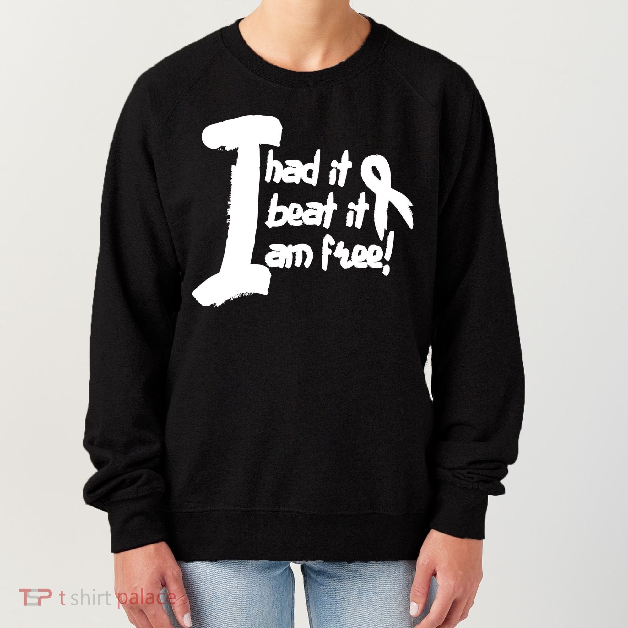 Lung Cancer Fight Cancer Ribbon Gift Women's Sweatshirt