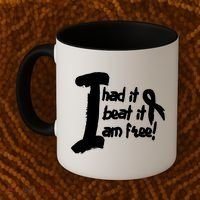 Lung Cancer Fight Cancer Ribbon Gift Coffee Mug thumb 2