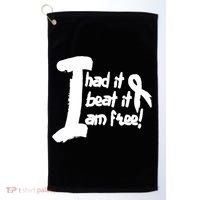 Lung Cancer Fight Cancer Ribbon Gift Golf Towel thumb 0