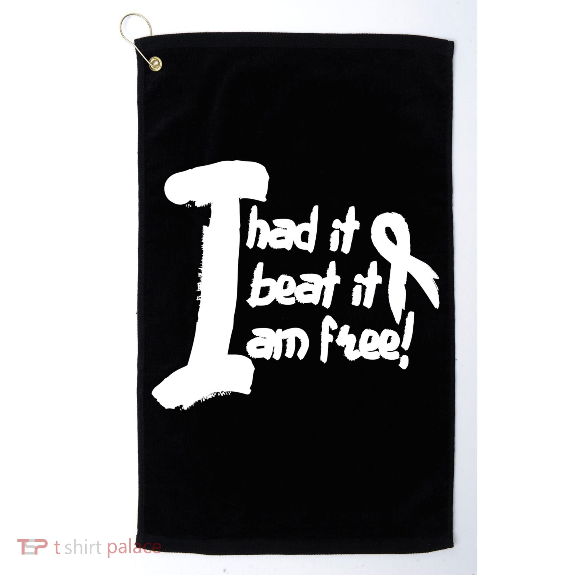 Lung Cancer Fight Cancer Ribbon Gift Golf Towel