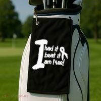 Lung Cancer Fight Cancer Ribbon Gift Golf Towel thumb 2