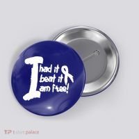 Lung Cancer Fight Cancer Ribbon Gift Button thumb 0