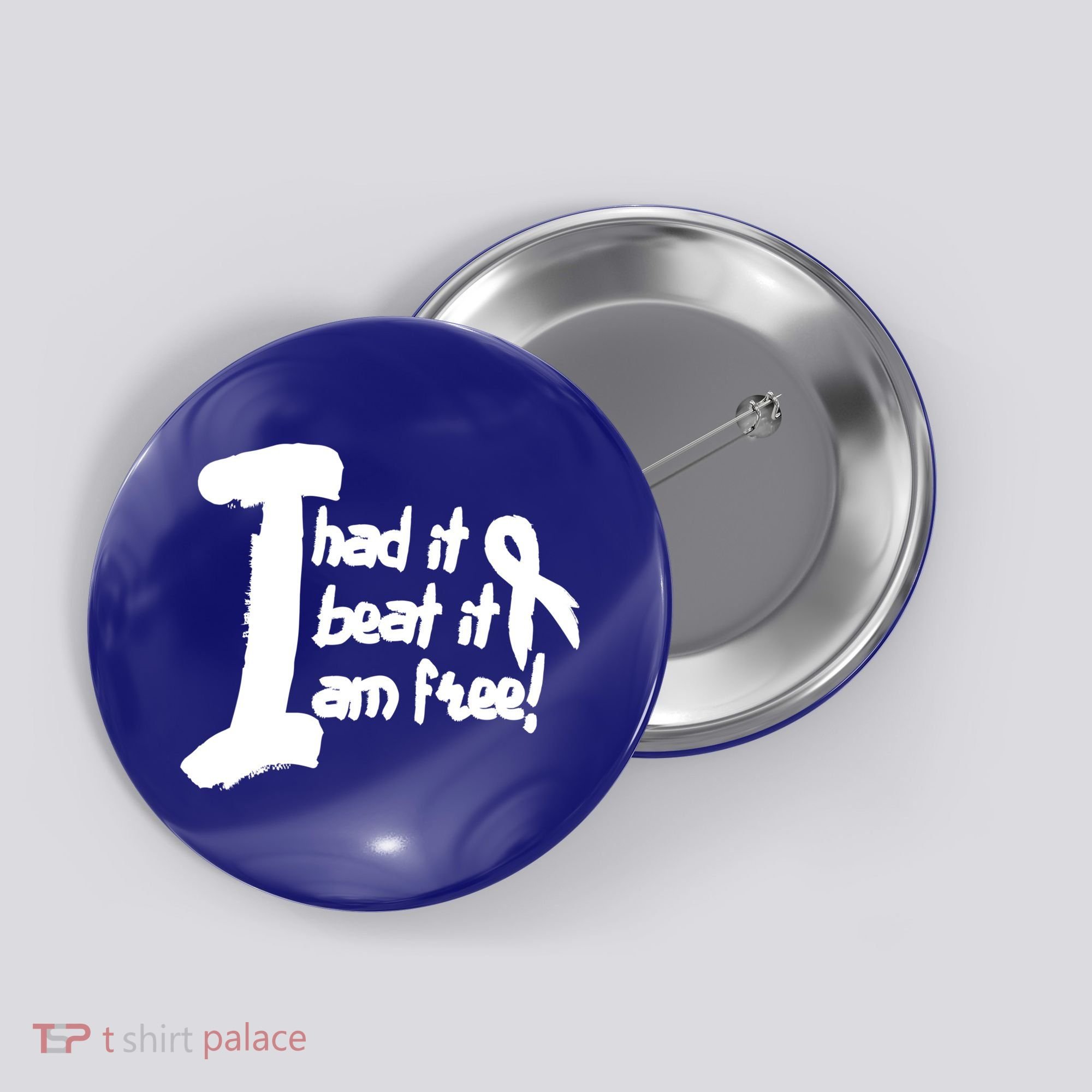 Lung Cancer Fight Cancer Ribbon Gift Button