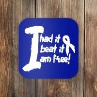 Lung Cancer Fight Cancer Ribbon Gift Coaster thumb 0