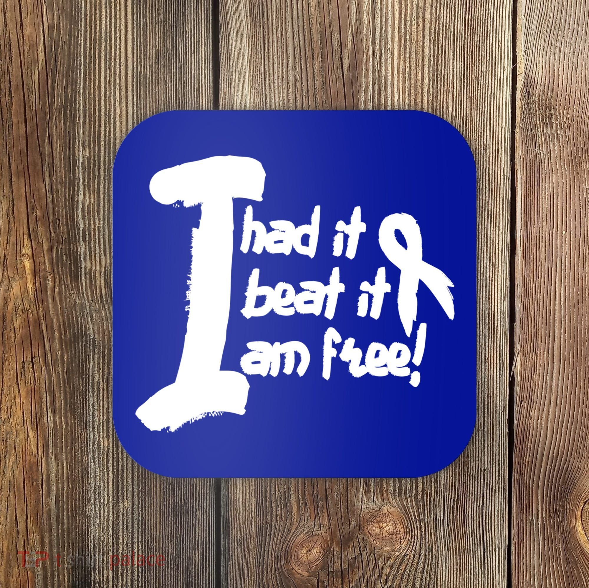 Lung Cancer Fight Cancer Ribbon Gift Coaster