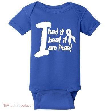 Lung Cancer Fight Cancer Ribbon Gift Baby Bodysuit