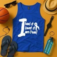 Lung Cancer Fight Cancer Ribbon Gift Tank Top thumb 4
