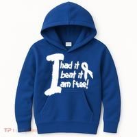 Lung Cancer Fight Cancer Ribbon Gift Kids Hoodie thumb 0