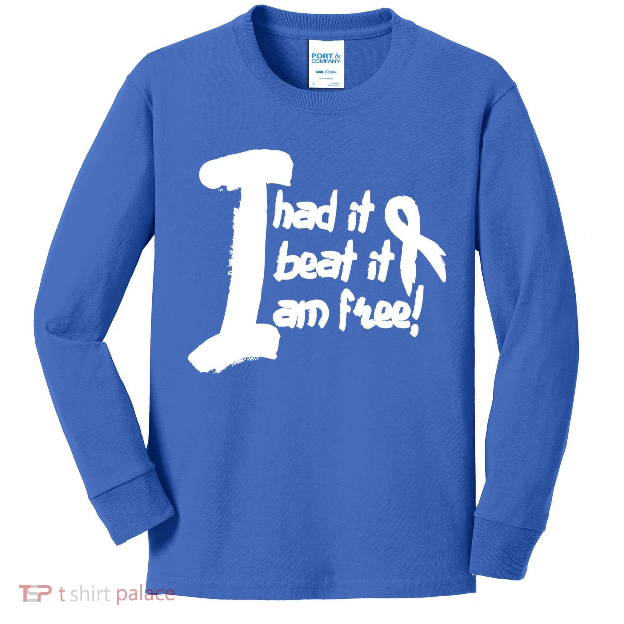 Lung Cancer Fight Cancer Ribbon Gift Kids Long Sleeve Shirt