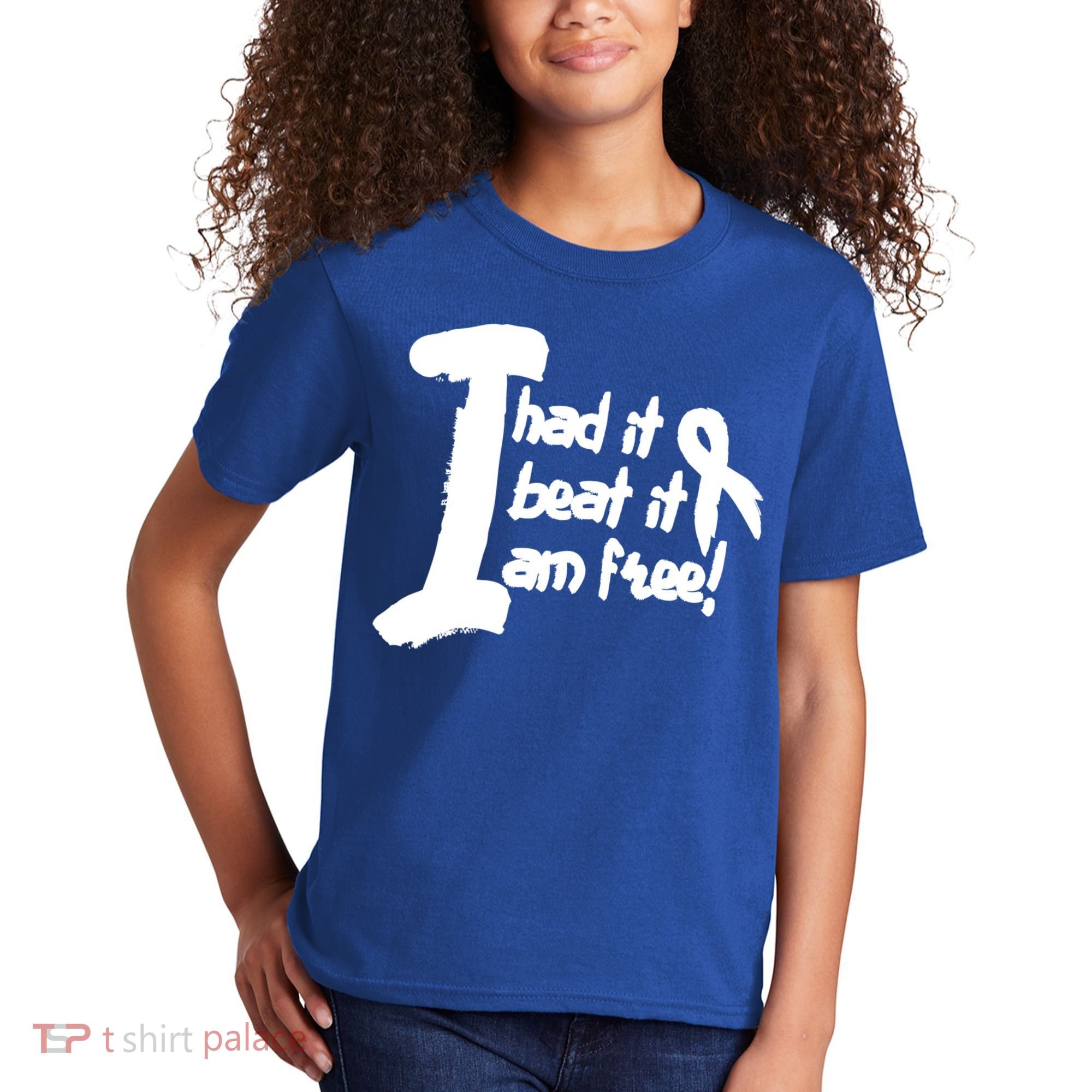 Lung Cancer Fight Cancer Ribbon Gift Kids T-Shirt