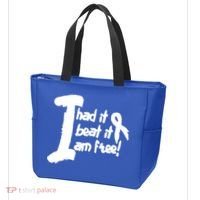 Lung Cancer Fight Cancer Ribbon Gift Tote Bag thumb 3