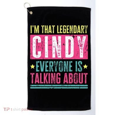 Legendary Cindy First Name Golf Towel