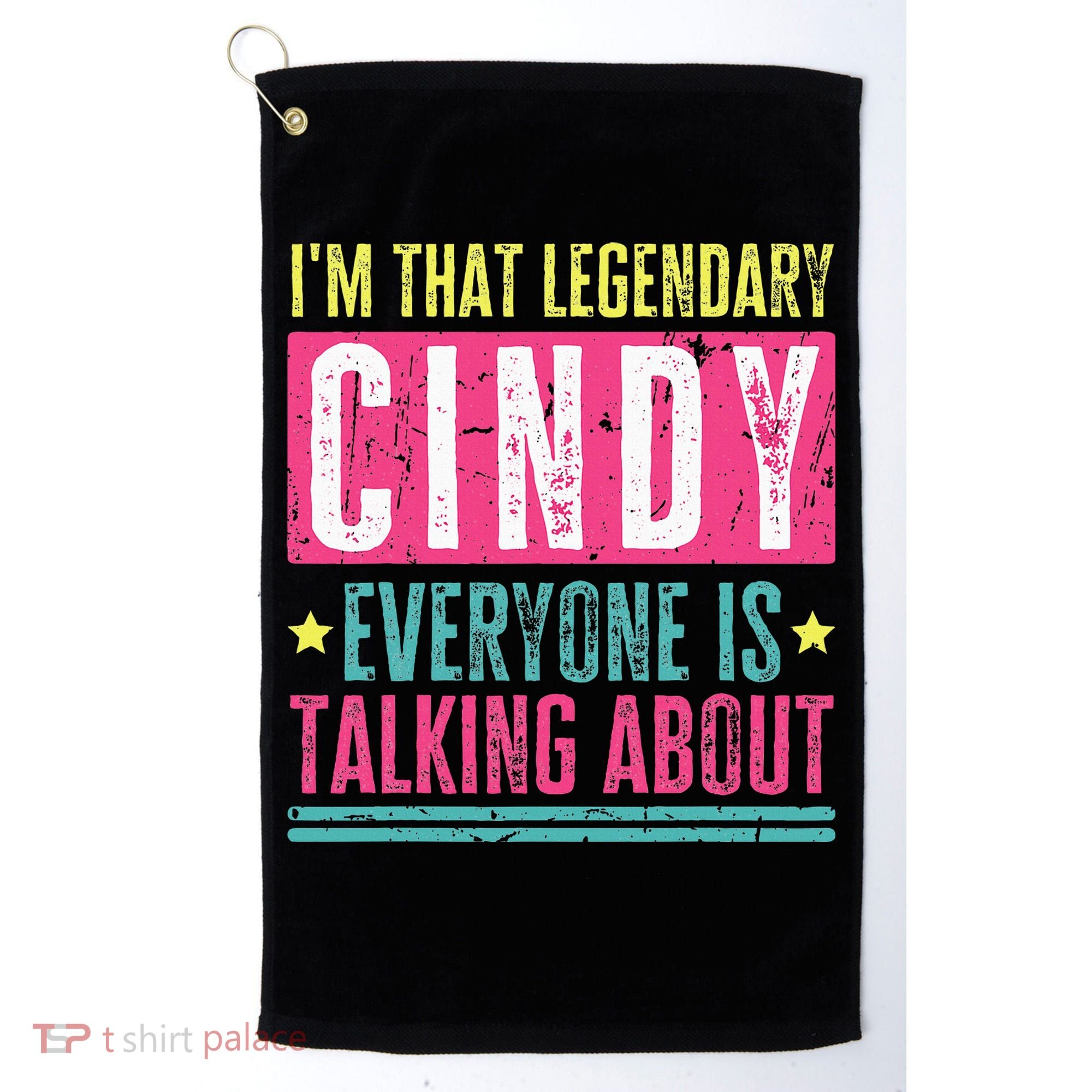 Legendary Cindy First Name Golf Towel