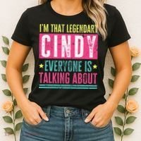 Legendary Cindy First Name Women's T-Shirt thumb 2
