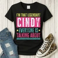 Legendary Cindy First Name Women's T-Shirt thumb 3