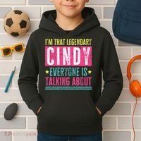 Legendary Cindy First Name Kids Hoodie thumb 2