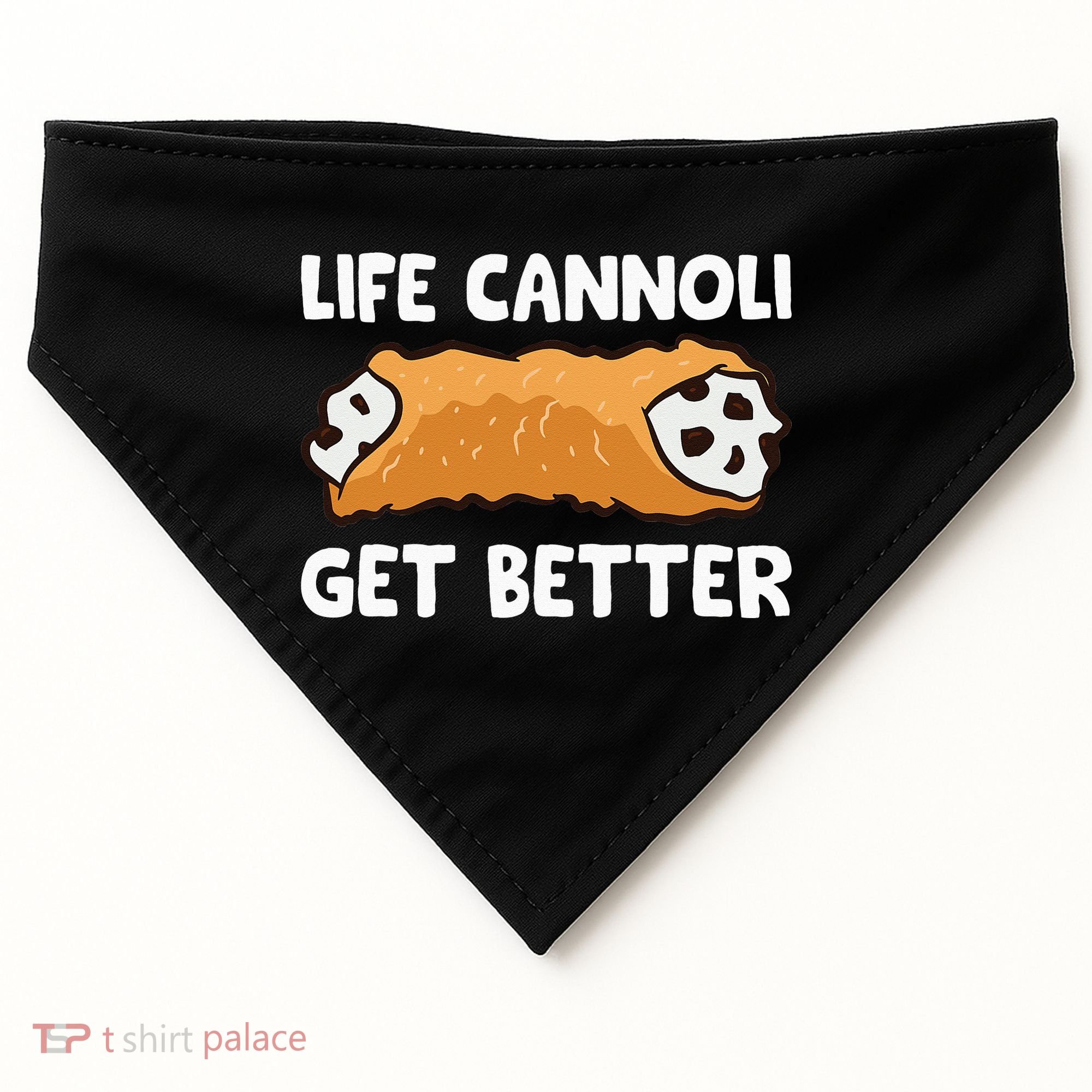 Life Cannoli Get Better USA-Made Doggie Bandana