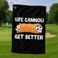 Life Cannoli Get Better Golf Towel thumb 1