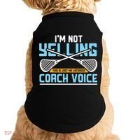 Lacrosse Coach Gift Lax Sticks Funny Coach Voice Doggie Tank thumb 0