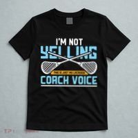 Lacrosse Coach Gift Lax Sticks Funny Coach Voice T-Shirt thumb 5