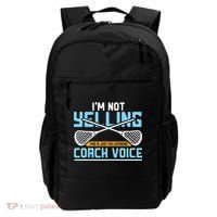 Lacrosse Coach Gift Lax Sticks Funny Coach Voice Backpack thumb 0