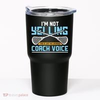 Lacrosse Coach Gift Lax Sticks Funny Coach Voice Tumbler thumb 0