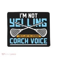Lacrosse Coach Gift Lax Sticks Funny Coach Voice Mousepad thumb 0