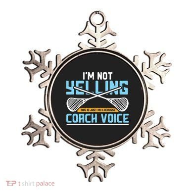 Lacrosse Coach Gift Lax Sticks Funny Coach Voice Ornament