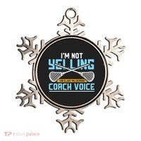 Lacrosse Coach Gift Lax Sticks Funny Coach Voice Ornament thumb 0