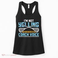Lacrosse Coach Gift Lax Sticks Funny Coach Voice Women's Tank Top thumb 0