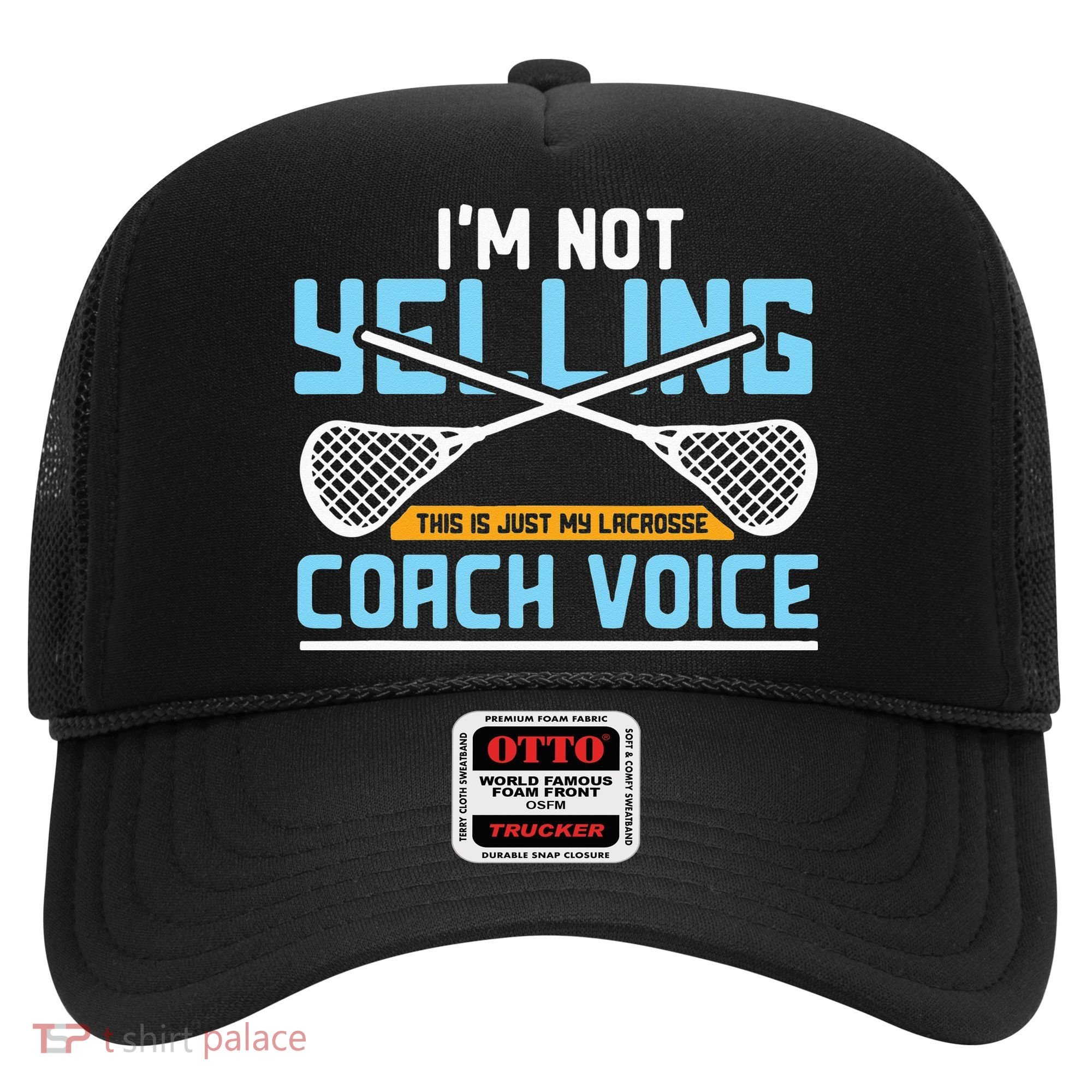 Lacrosse Coach Gift Lax Sticks Funny Coach Voice Hat