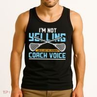 Lacrosse Coach Gift Lax Sticks Funny Coach Voice Tank Top thumb 3