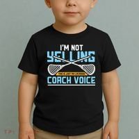 Lacrosse Coach Gift Lax Sticks Funny Coach Voice Toddler T-Shirt thumb 2