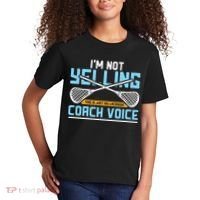 Lacrosse Coach Gift Lax Sticks Funny Coach Voice Kids T-Shirt thumb 2