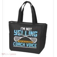 Lacrosse Coach Gift Lax Sticks Funny Coach Voice Tote Bag thumb 3
