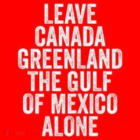 Leave Canada Greenland The Gulf Of Mexico Alone Santa Hat thumb 1
